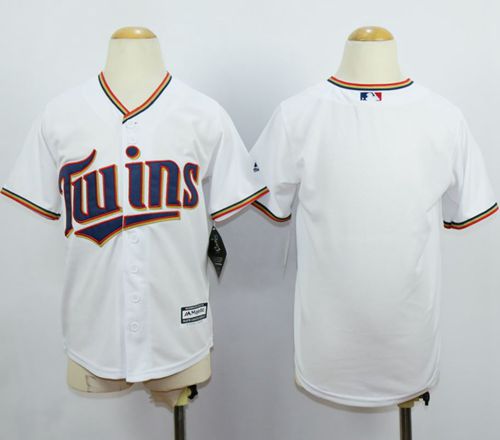 Twins Blank White Cool Base Stitched Youth MLB Jersey Twins Blank White Cool Base Stitched Youth MLB Jersey
