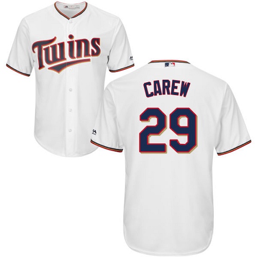 Twins #29 Rod Carew White Cool Base Stitched Youth MLB Jersey Twins #29 Rod Carew White Cool Base Stitched Youth MLB Jersey