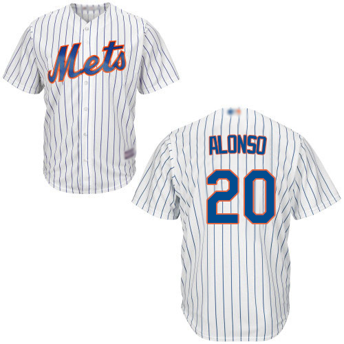 Mets #20 Pete Alonso White(Blue Strip) Cool Base Stitched Youth MLB Jersey Mets #20 Pete Alonso White(Blue Strip) Cool Base Stitched Youth MLB Jersey