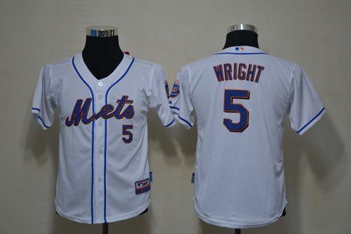 Mets #5 David Wright White Cool Base Stitched Youth MLB Jersey Mets #5 David Wright White Cool Base Stitched Youth MLB Jersey