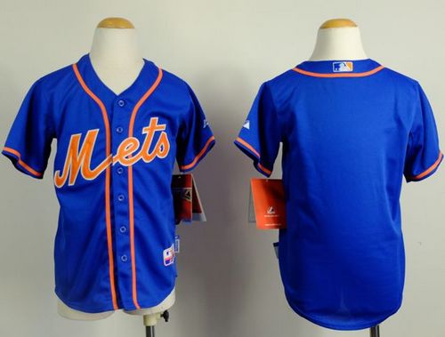 Mets Blank Blue Alternate Home Cool Base Stitched Youth MLB Jersey Mets Blank Blue Alternate Home Cool Base Stitched Youth MLB Jersey