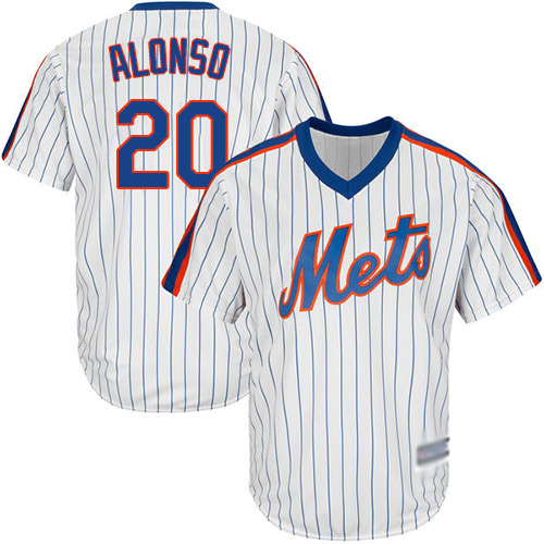 Mets #20 Pete Alonso White(Blue Strip) Alternate Cool Base Stitched Youth MLB Jersey Mets #20 Pete Alonso White(Blue Strip) Alternate Cool Base Stitched Youth MLB Jersey