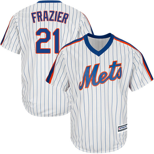 Mets #21 Todd Frazier White(Blue Strip) Alternate Cool Base Stitched Youth MLB Jersey Mets #21 Todd Frazier White(Blue Strip) Alternate Cool Base Stitched Youth MLB Jersey
