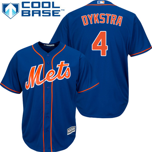 Mets #4 Lenny Dykstra Blue Cool Base Stitched Youth MLB Jersey Mets #4 Lenny Dykstra Blue Cool Base Stitched Youth MLB Jersey