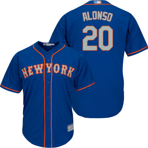 Mets #20 Pete Alonso Blue(Grey NO.) Cool Base Stitched Youth MLB Jersey Mets #20 Pete Alonso Blue(Grey NO.) Cool Base Stitched Youth MLB Jersey