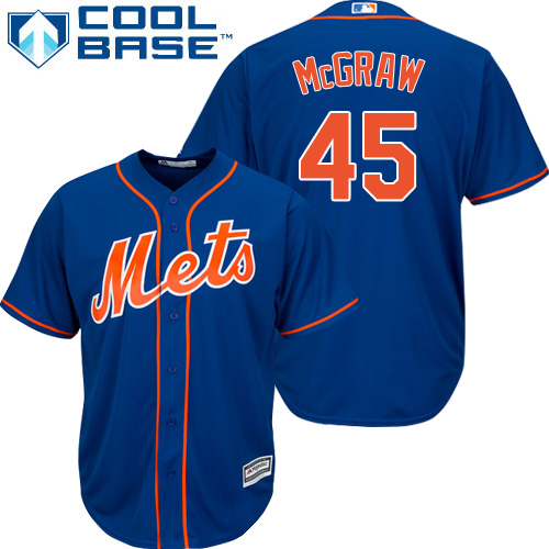 Mets #45 Tug McGraw Blue Cool Base Stitched Youth MLB Jersey Mets #45 Tug McGraw Blue Cool Base Stitched Youth MLB Jersey