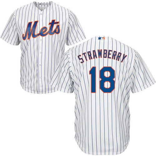 Mets #18 Darryl Strawberry White(Blue Strip) Cool Base Stitched Youth MLB Jersey Mets #18 Darryl Strawberry White(Blue Strip) Cool Base Stitched Youth MLB Jersey