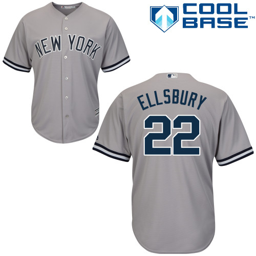 Yankees #22 Jacoby Ellsbury Grey Cool Base Stitched Youth MLB Jersey Yankees #22 Jacoby Ellsbury Grey Cool Base Stitched Youth MLB Jersey