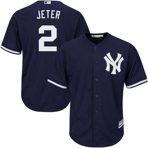 Yankees #2 Derek Jeter Navy blue Cool Base Stitched Youth MLB Jersey Yankees #2 Derek Jeter Navy blue Cool Base Stitched Youth MLB Jersey