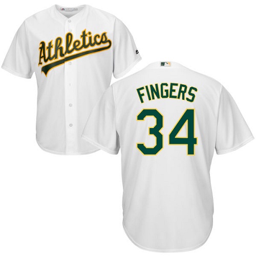 Athletics #34 Rollie Fingers White Cool Base Stitched Youth MLB Jersey Athletics #34 Rollie Fingers White Cool Base Stitched Youth MLB Jersey