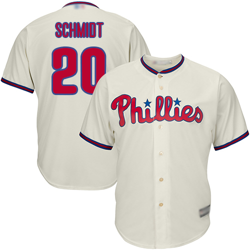 Phillies #20 Mike Schmidt Cream Cool Base Stitched Youth MLB Jersey Phillies #20 Mike Schmidt Cream Cool Base Stitched Youth MLB Jersey