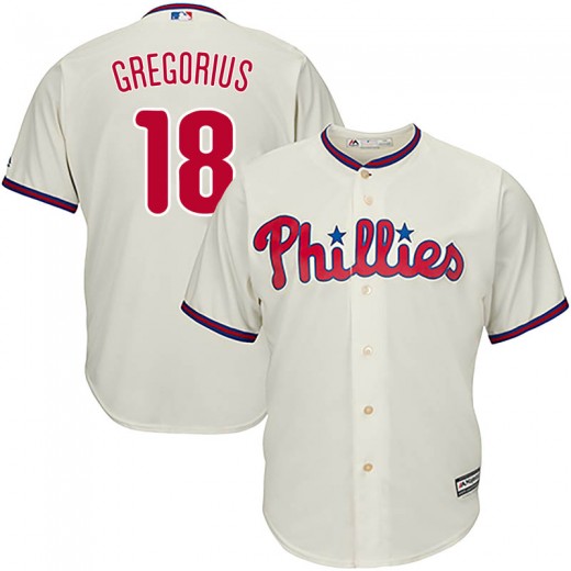 Phillies #18 Didi Gregorius Cream Cool Base Stitched Youth MLB Jersey Phillies #18 Didi Gregorius Cream Cool Base Stitched Youth MLB Jersey