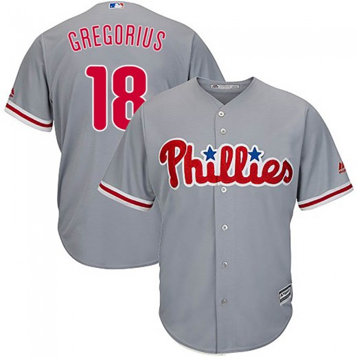 Phillies #18 Didi Gregorius Grey Cool Base Stitched Youth MLB Jersey Phillies #18 Didi Gregorius Grey Cool Base Stitched Youth MLB Jersey