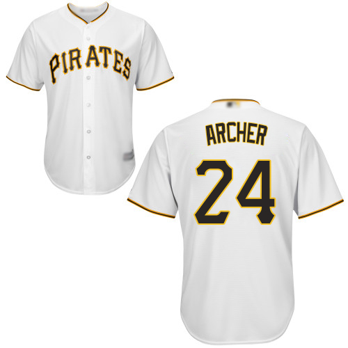 Pirates #24 Chris Archer White Cool Base Stitched Youth MLB Jersey Pirates #24 Chris Archer White Cool Base Stitched Youth MLB Jersey