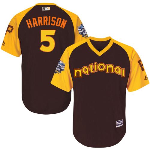 Pirates #5 Josh Harrison Brown 2016 All-Star National League Stitched Youth MLB Jersey Pirates #5 Josh Harrison Brown 2016 All-Star National League Stitched Youth MLB Jersey