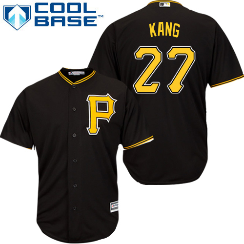 Pirates #27 Jung-ho Kang Black Cool Base Stitched Youth MLB Jersey Pirates #27 Jung-ho Kang Black Cool Base Stitched Youth MLB Jersey