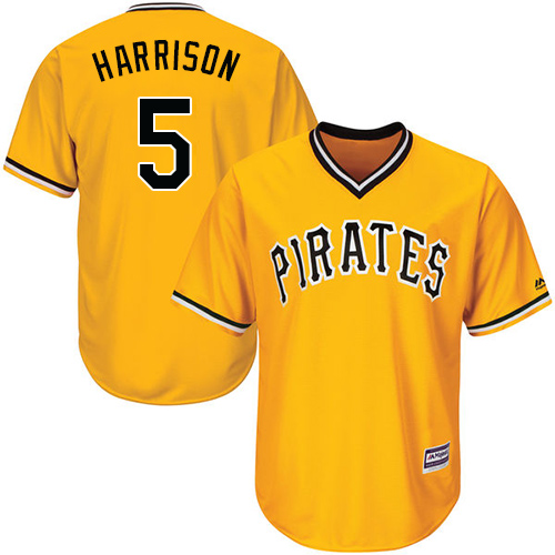 Pirates #5 Josh Harrison Gold Cool Base Stitched Youth MLB Jersey Pirates #5 Josh Harrison Gold Cool Base Stitched Youth MLB Jersey