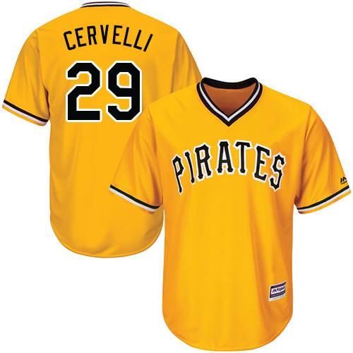 Pirates #29 Francisco Cervelli Gold Cool Base Stitched Youth MLB Jersey Pirates #29 Francisco Cervelli Gold Cool Base Stitched Youth MLB Jersey