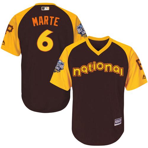 Pirates #6 Starling Marte Brown 2016 All-Star National League Stitched Youth MLB Jersey Pirates #6 Starling Marte Brown 2016 All-Star National League Stitched Youth MLB Jersey