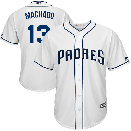 Padres #13 Manny Machado White Cool Base Stitched Youth MLB Jersey Padres #13 Manny Machado White Cool Base Stitched Youth MLB Jersey