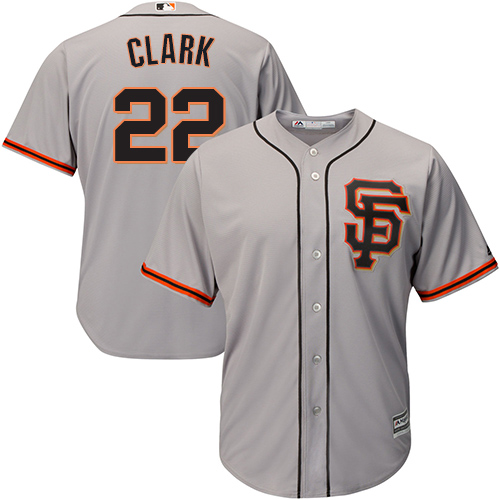 Giants #22 Will Clark Grey Road 2 Cool Base Stitched Youth MLB Jersey Giants #22 Will Clark Grey Road 2 Cool Base Stitched Youth MLB Jersey
