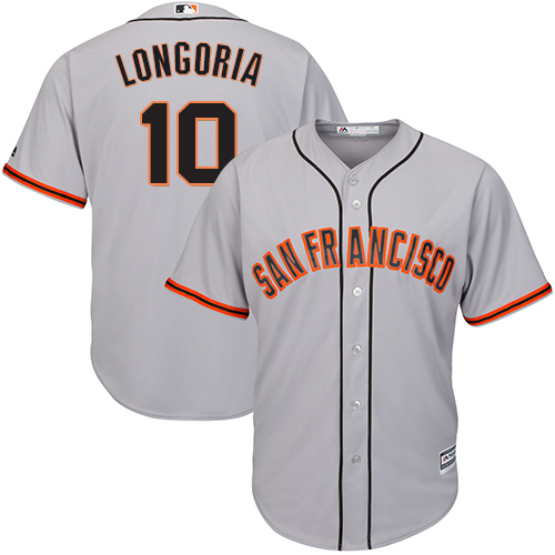 Giants #10 Evan Longoria Grey Road Cool Base Stitched Youth MLB Jersey Giants #10 Evan Longoria Grey Road Cool Base Stitched Youth MLB Jersey