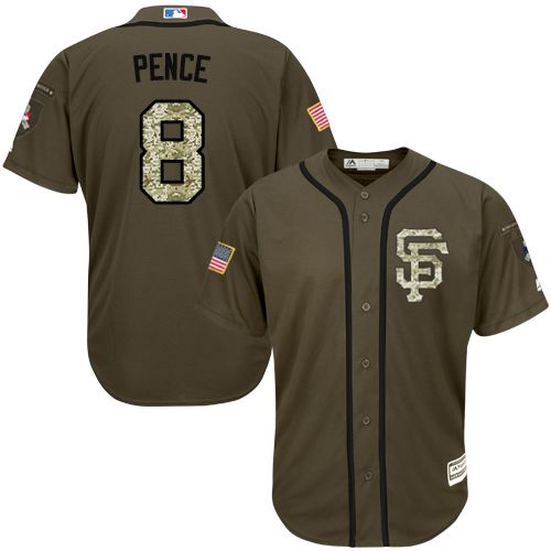 Giants #8 Hunter Pence Green Salute to Service Stitched Youth MLB Jersey Giants #8 Hunter Pence Green Salute to Service Stitched Youth MLB Jersey