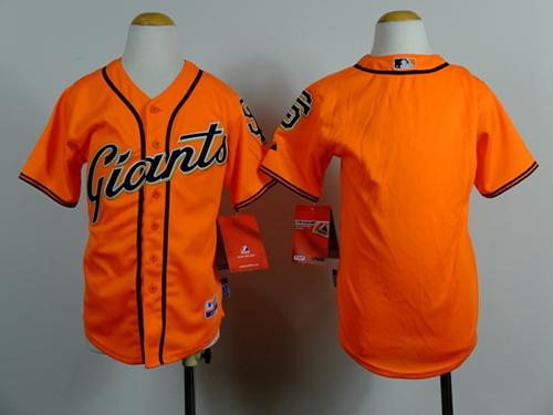Giants Blank Orange Alternate Stitched Youth MLB Jersey Giants Blank Orange Alternate Stitched Youth MLB Jersey