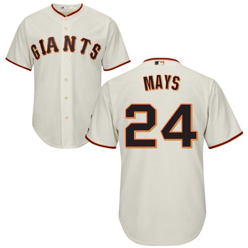 Giants #24 Willie Mays Cream Cool Base Stitched Youth MLB Jersey Giants #24 Willie Mays Cream Cool Base Stitched Youth MLB Jersey