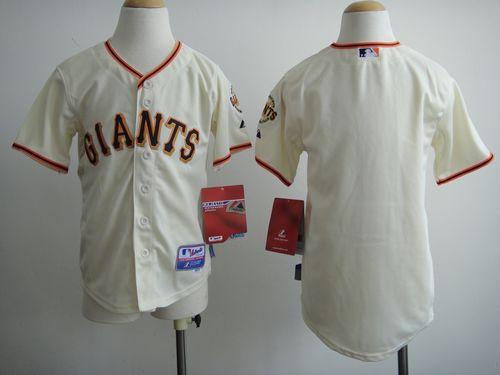 Giants Blank Cream Cool Base Stitched Youth MLB Jersey Giants Blank Cream Cool Base Stitched Youth MLB Jersey