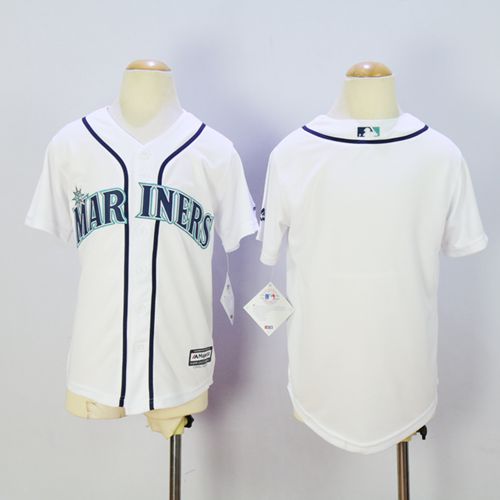 Mariners Blank White Cool Base Stitched Youth MLB Jersey Mariners Blank White Cool Base Stitched Youth MLB Jersey