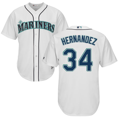 Mariners #34 Felix Hernandez White Cool Base Stitched Youth MLB Jersey Mariners #34 Felix Hernandez White Cool Base Stitched Youth MLB Jersey