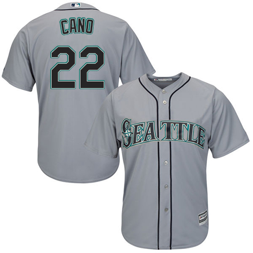Mariners #22 Robinson Cano Grey Cool Base Stitched Youth MLB Jersey Mariners #22 Robinson Cano Grey Cool Base Stitched Youth MLB Jersey