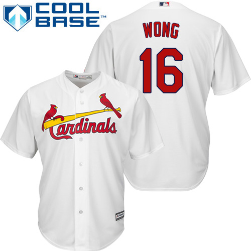 Cardinals #16 Kolten Wong White Cool Base Stitched Youth MLB Jersey Cardinals #16 Kolten Wong White Cool Base Stitched Youth MLB Jersey