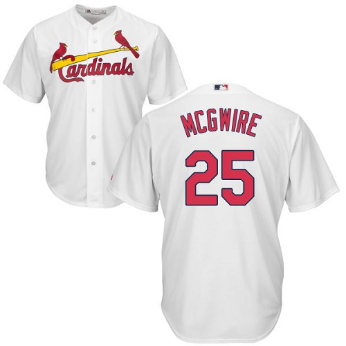 Cardinals #25 Mark McGwire White Cool Base Stitched Youth MLB Jersey Cardinals #25 Mark McGwire White Cool Base Stitched Youth MLB Jersey