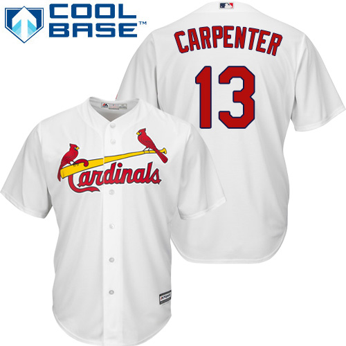 Cardinals #13 Matt Carpenter White Cool Base Stitched Youth MLB Jersey Cardinals #13 Matt Carpenter White Cool Base Stitched Youth MLB Jersey