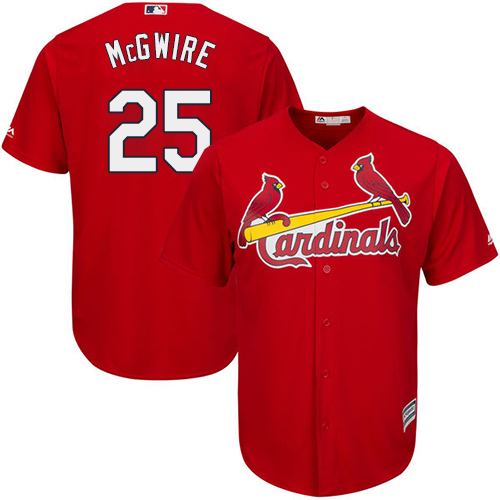 Cardinals #25 Mark McGwire Red Cool Base Stitched Youth MLB Jersey Cardinals #25 Mark McGwire Red Cool Base Stitched Youth MLB Jersey