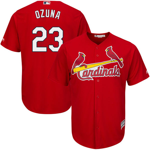 Cardinals #23 Marcell Ozuna Red Cool Base Stitched Youth MLB Jersey Cardinals #23 Marcell Ozuna Red Cool Base Stitched Youth MLB Jersey