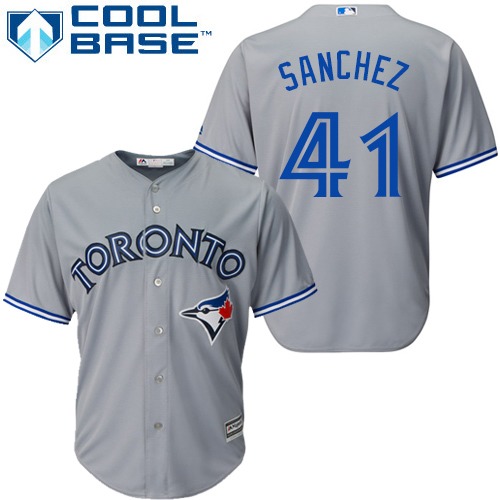 Blue Jays #41 Aaron Sanchez Grey Cool Base Stitched Youth MLB Jersey Blue Jays #41 Aaron Sanchez Grey Cool Base Stitched Youth MLB Jersey