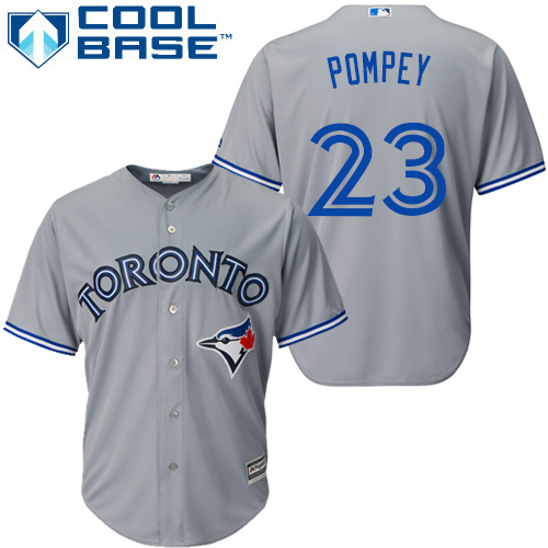 Blue Jays #23 Dalton Pompey Grey Cool Base Stitched Youth MLB Jersey Blue Jays #23 Dalton Pompey Grey Cool Base Stitched Youth MLB Jersey