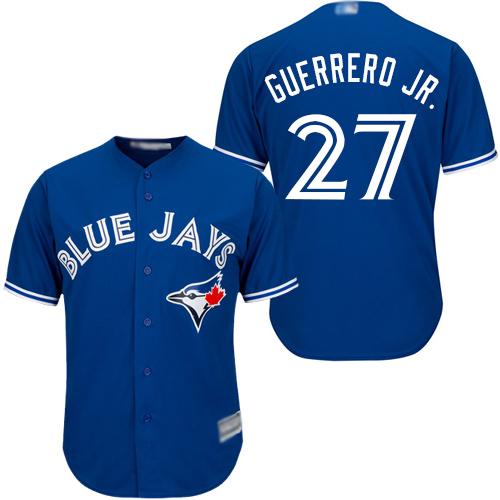 Blue Jays #27 Vladimir Guerrero Jr. Blue Cool Base Stitched Youth MLB Jersey Blue Jays #27 Vladimir Guerrero Jr. Blue Cool Base Stitched Youth MLB Jersey