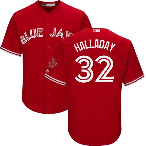 Blue Jays #32 Roy Halladay Red Cool Base Canada Day Stitched Youth MLB Jersey Blue Jays #32 Roy Halladay Red Cool Base Canada Day Stitched Youth MLB Jersey