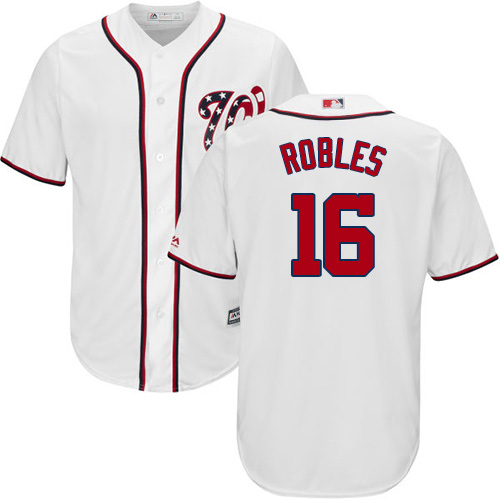 Nationals #16 Victor Robles White New Cool Base Stitched Youth MLB Jersey Nationals #16 Victor Robles White New Cool Base Stitched Youth MLB Jersey