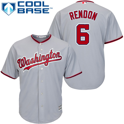 Nationals #6 Anthony Rendon Grey Cool Base Stitched Youth MLB Jersey