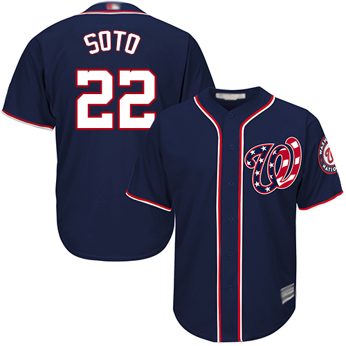 Nationals #22 Juan Soto Blue Cool Base Stitched Youth MLB Jersey Nationals #22 Juan Soto Blue Cool Base Stitched Youth MLB Jersey