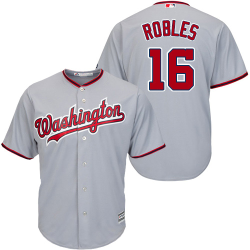 Nationals #16 Victor Robles Grey New Cool Base Stitched Youth MLB Jersey
