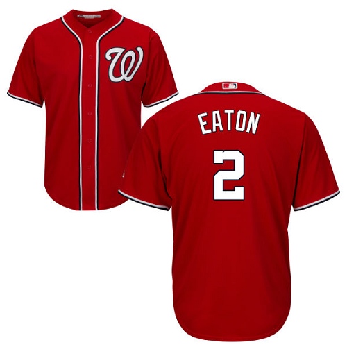 Nationals #2 Adam Eaton Red Cool Base Stitched Youth MLB Jersey Nationals #2 Adam Eaton Red Cool Base Stitched Youth MLB Jersey