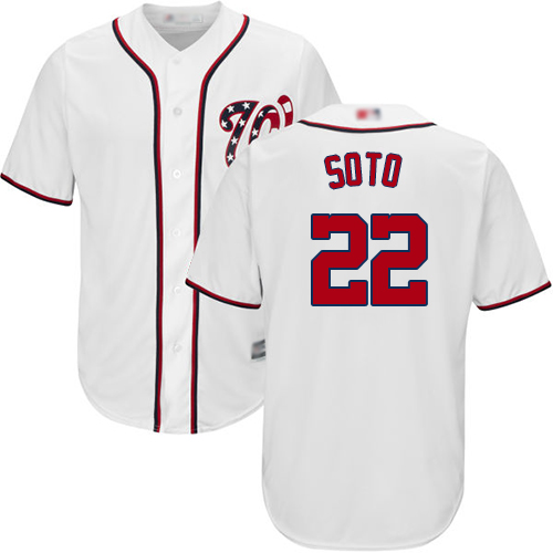 Nationals #22 Juan Soto White Cool Base Stitched Youth MLB Jersey Nationals #22 Juan Soto White Cool Base Stitched Youth MLB Jersey