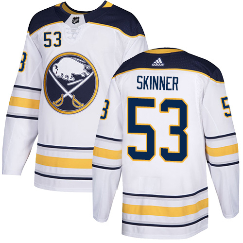 Adidas Sabres #53 Jeff Skinner White Road Authentic Youth Stitched NHL Jersey Adidas Sabres #53 Jeff Skinner White Road Authentic Youth Stitched NHL Jersey