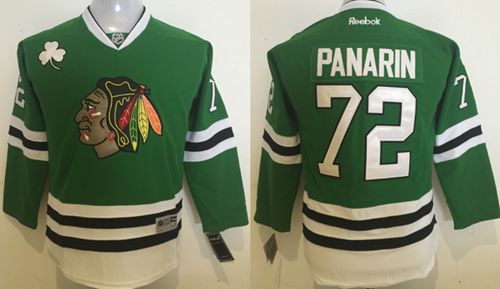 Blackhawks #72 Artemi Panarin Green Stitched Youth NHL Jersey Blackhawks #72 Artemi Panarin Green Stitched Youth NHL Jersey